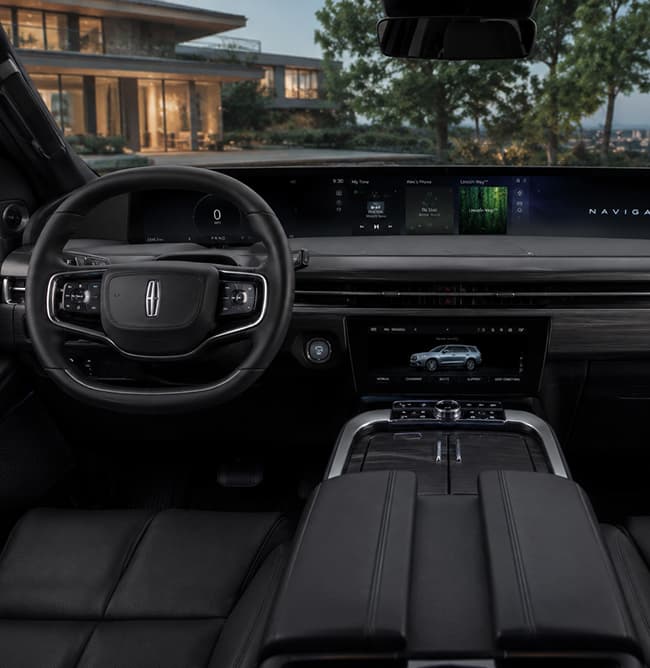 Lincoln Navigator  dashboard and front passenger cabin view