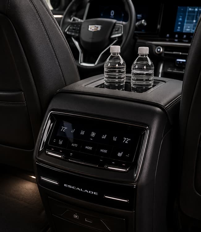 Cadillac Escalade rear executive passenger seating